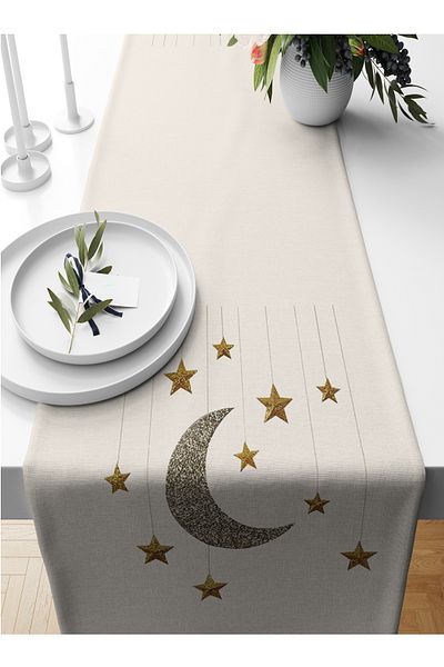 Bertille Home Ramadan Series 140x40 Cm Digital Printed Runner (Ramadan)
