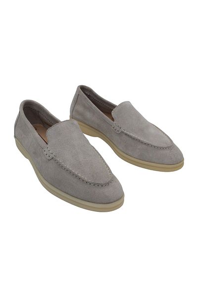 aayak&kabımofficial Beige Suede Genuine Leather - Casual Handmade Women's Shoes