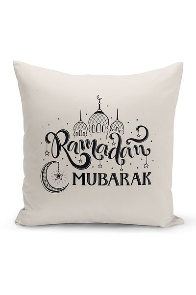 Bertille Home Κάλυμμα μαξιλαριού ριχτάρι σειράς Ramadan διπλής όψης με ψηφιακή εκτύπωση (Κάλυμμα μαξιλαριού Ramadan)