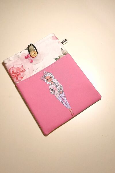 Mutlu İnsanlar Dükkanı El Yapımı Kitap Kılıfı - Tablet Kılıfı