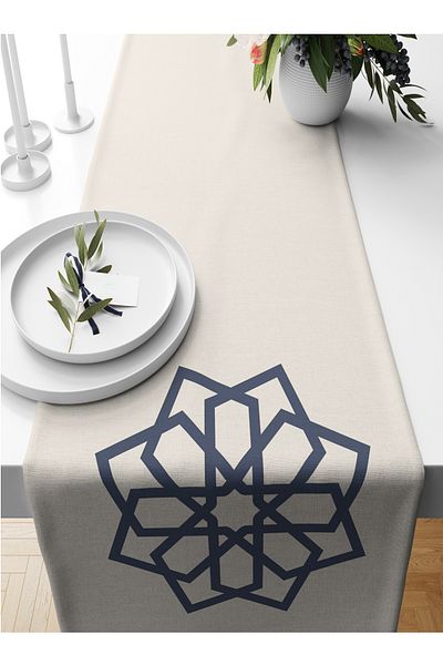 Bertille Home Ramadan Series 140x40 Cm Digital Printed Runner (Ramadan)