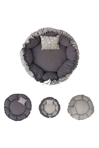 Patiderm Double Sided Cat & Dog Bed Spanish Model - Gray