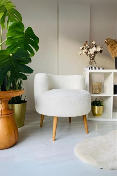DEKOR MOBİLYACIM Elegant Comfort Çay Seti Tek Berjer Puf Takımı