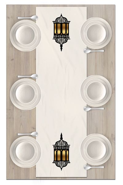 Bertille Home Ramadan Series 140x40 Cm Digital Printed Runner (Ramadan)