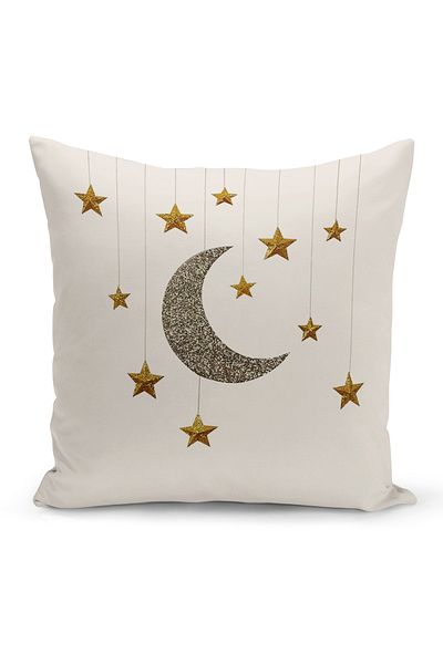 Bertille Home Κάλυμμα μαξιλαριού ριχτάρι σειράς Ramadan διπλής όψης με ψηφιακή εκτύπωση (Κάλυμμα μαξιλαριού Ramadan)