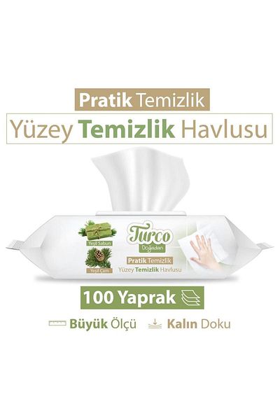 havlucuadam 100 Sheets 12 Pieces Surface Cleaning Towels
