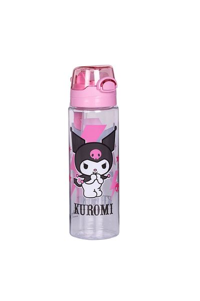 WİGGLE 700ml Kuromi Lockable Water Bottle with Straw and Strap