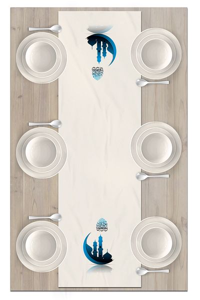 Bertille Home Ramadan Series 140x40 Cm Digital Printed Runner (Ramadan)