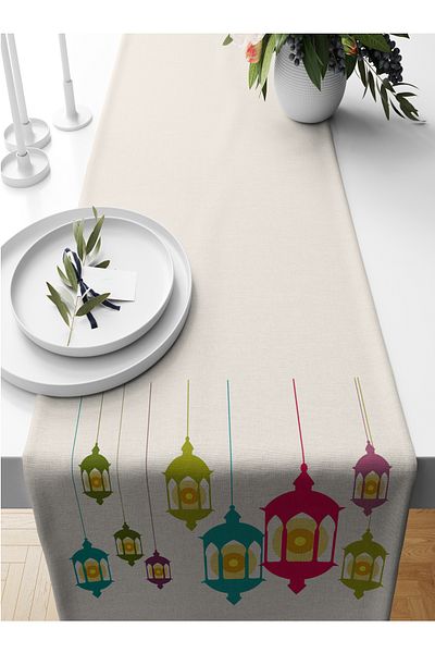 Bertille Home Ramadan Series 140x40 Cm Digital Printed Runner (Ramadan)