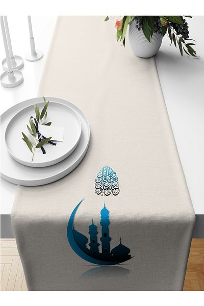 Bertille Home Ramadan Series 140x40 Cm Digital Printed Runner (Ramadan)
