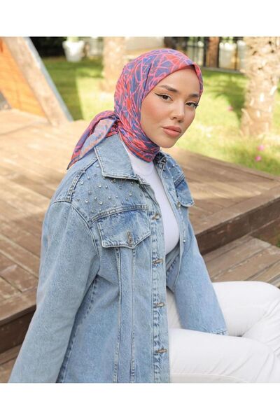 SHİROSA Γυναικείο τζιν μπουφάν με κεντημένο τζιν σε ανοιχτό μπλε χρώμα