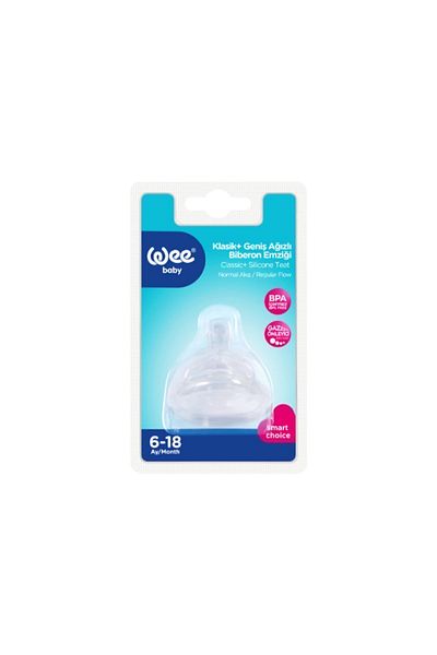Wee Baby Normal Flow Wide Mouth Bottle Nipple - No:2
