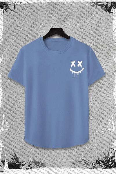 MOCHALAT CANDLES Smiling Face Black Shorts and T-shirt Set - 2-Piece NASASORTTSHIRT