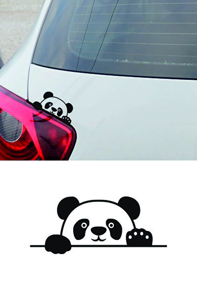 Özkaş ticaret 3D Sticker Panda Sticker Etiket Çıkartma Pc Laptop Araba Oto Mo...