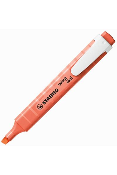 Stabilo Stabilo swing cool pastel coral red color highlighter pen 10-pieces