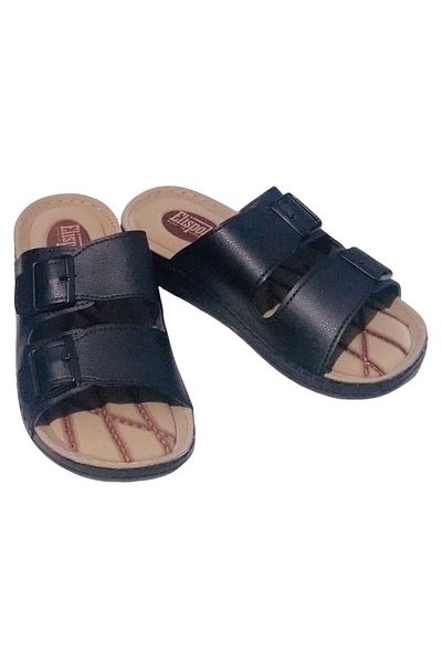 ALTUN TİCARET Elispoly Anatomical Black Men's Slippers