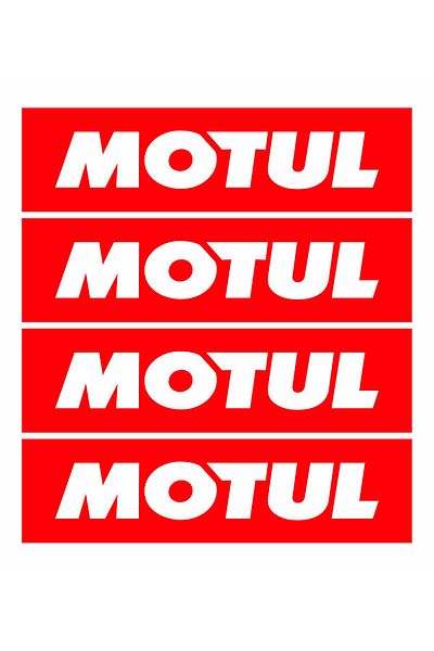 Motul 15X4Cm 4 Pieces Oil Sticker