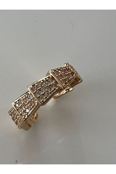 tones official Snake Model Zircon Stone Cartilage Earrings