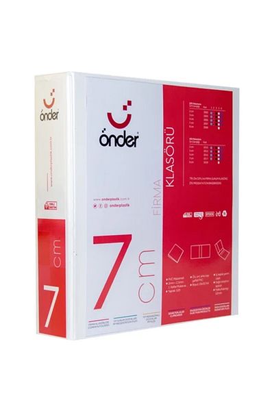 ERY Folder de prezentare A4 alb de 70 mm - 4 inele, 2017-5