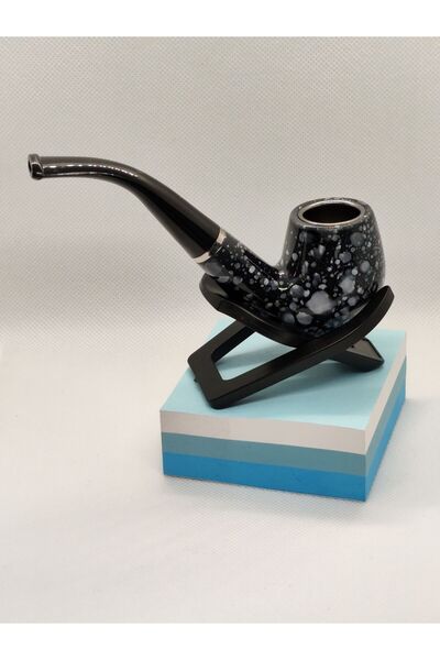 AVİPOLES Şık tasarım pipo metal içlik siyah renk pipo