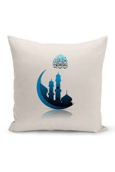 Bertille Home Κάλυμμα μαξιλαριού ριχτάρι σειράς Ramadan διπλής όψης με ψηφιακή εκτύπωση (Κάλυμμα μαξιλαριού Ramadan)