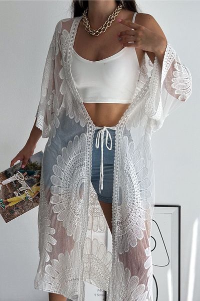 FURKAN EXCLUSIVE Kimono Size Standard Beach Sea Dress - Women