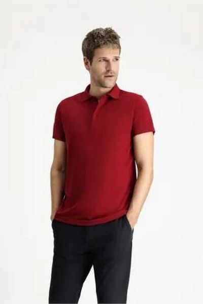 Ümiteks world of clothes Red Lycra Polo Collar T-Shirt - Adult & Tees