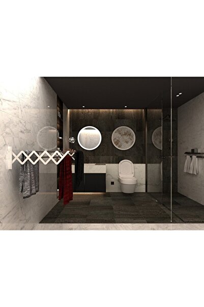 Genel Markalar Akordiyon 70cm 9 Gözlü Çamaşır Kurutma Askısı Paslanmaz Çamaşı...