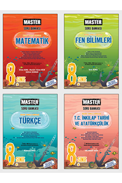 Okyanus Yayınları 2025 Okyanus Yayınları 8. Sınıf Master Soru Bankası 4'lü Set