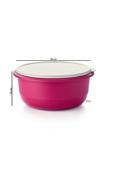 Tupperware Miksim 2 Lt Storage Preparation Container Fuchsia Miks Hsgl