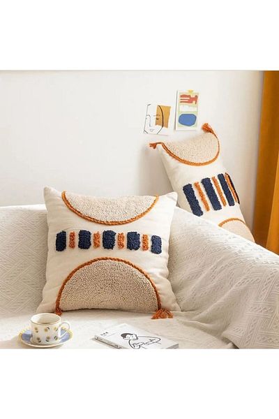 kubracahobiler Punch Embroidered Bohemian Kırlet Padded Design Product Handmade