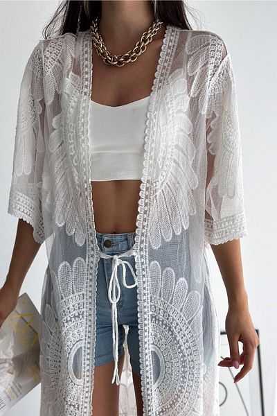 FURKAN EXCLUSIVE Kimono Size Standard Beach Sea Dress - Women