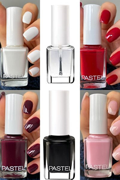 Pastel 6 'lı Muhteşem Oje Seti 01 04 07 10 38 08