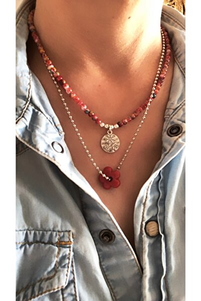 by özllem مجموعة تصميم قلادة ديزي مطرزة بالزجاج