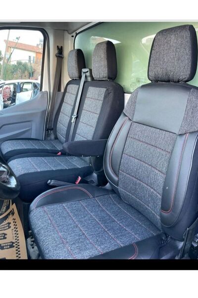 Genel Markalar FORD TRANSİT 2+1 YENİ KASA KETEN KUMAŞ A KALİTE ORTOPEDİK KOLTUK KILIFI FORD CUSTOM UYUMLUDUR