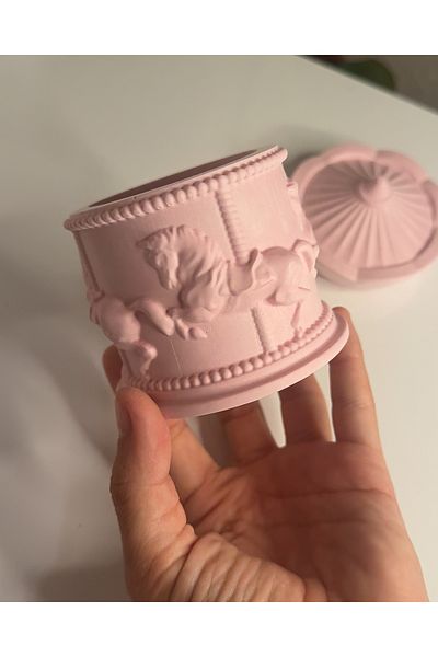 yeyu candles Pink Carousel Decorative Box - Carousel