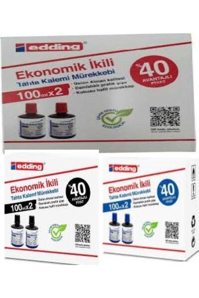 Edding Legamaster Tahta Kalem Mürekkebi 100cc 2'li tkm