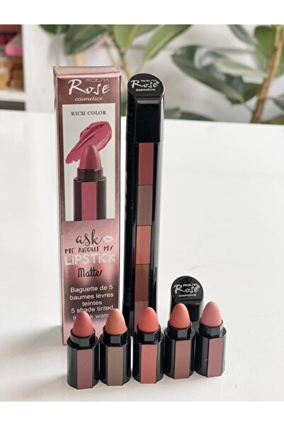 Roesıa Rose Cosmetics Rose 5'li Mat Ruj Serisi