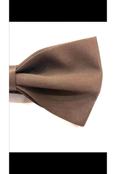 CRWAT ® Kahverengi / Mat Dupont Dokuma Kumaş Papyon - Mendilli
