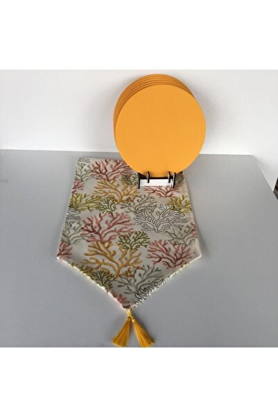 Özlü Hediyelik Eşya Serviciu de pat cu model Coral și set suplu de 6 piese