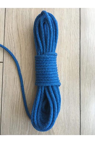 724 AVM 10 Meters Blue Polyester Tress Rope - Cord, Kaytan Woven, Basket, Charger and Swing Bag