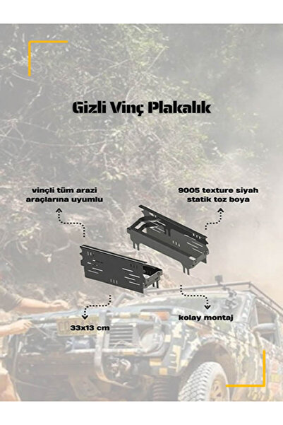 Mitsubishi L200 GİZLİ VİNÇ PLAKALIK