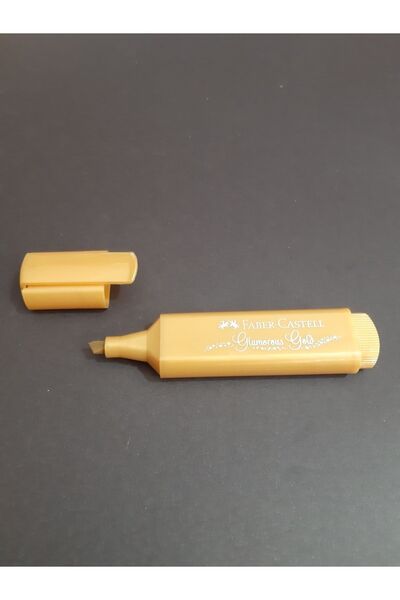 Faber Castell Fosforlu Kalem Metalik Gold (altın)