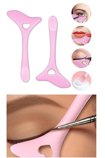naque Multifunctional Makeup Applicator Rimel Eyeliner Lipstick Applying Apparatus - Mask Cream Spatula