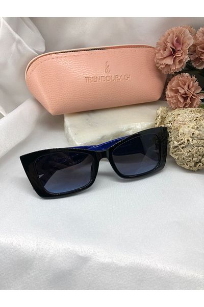 Di Caprio Ode Cat Eye Blue Women's Sunglasses