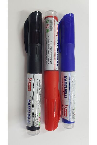 Mikro Kartuşlu Tahta Kalemi Seti 3 Renk