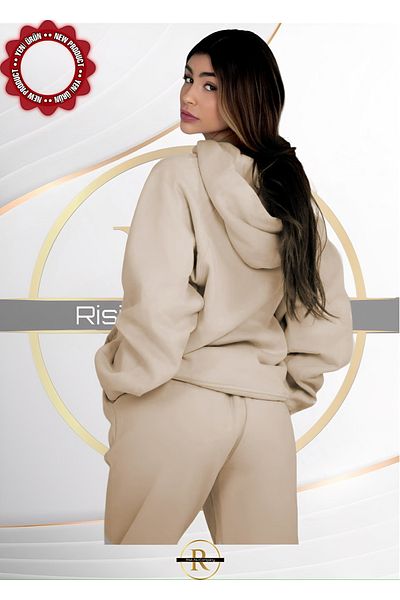Risil-Nu Company Σετ φόρμας Unisex από χοντρό βαμβάκι - 3 κλωστές Relaxed Cut