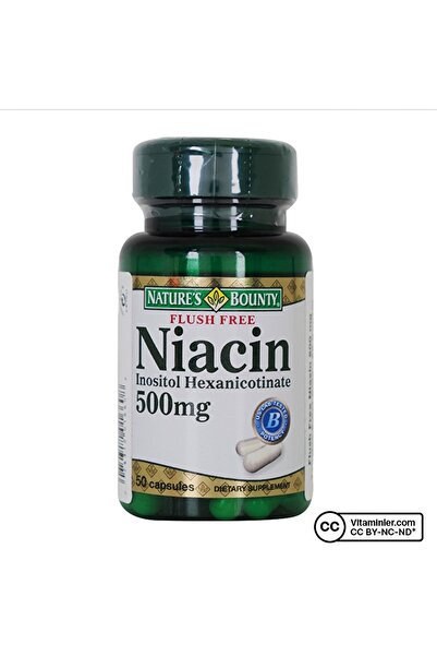 Nature's Bounty Flush Free Niacin 500 Mg 50 Kapsül - AROMASIZ