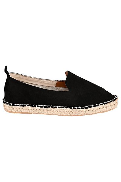 NOOSY Pánská černá espadrilka z pravé kůže