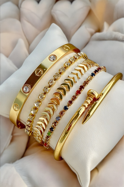 TAKIPORT حملة سبتمبر - مجموعة أساور الحب النسائية، سعر خاص